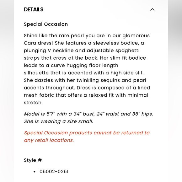 Cara Formal Sequin And Pearl Dress - Picture 8 of 8